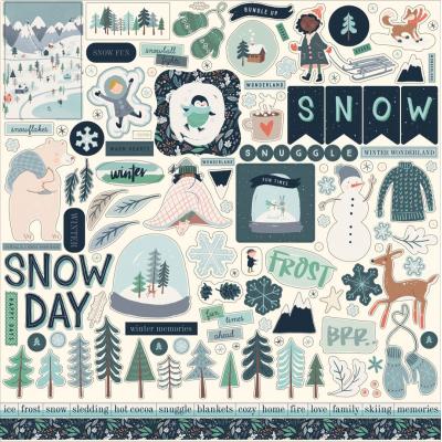 Carta Bella Snow Much Fun Stickerbogen - Element Sticker